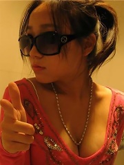 Horny Asian teen girlfriend teasing in slutty amateur self pics