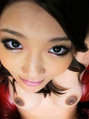 Slim naughty Ibuki gets her flesh flower spread and toyed