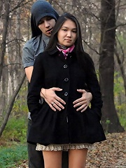 Asian teen nailed