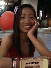 Petite laid-off bargirl met at mall then fucked