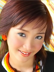 Martiny May proudly shows off her asian beaver